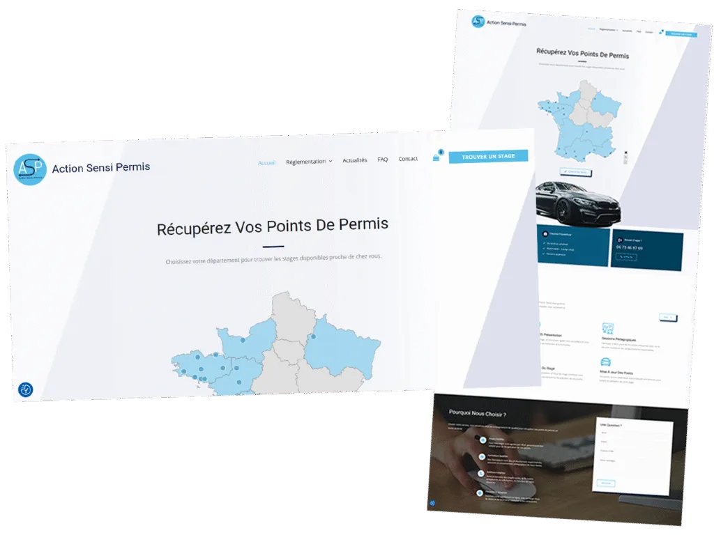 Notre création, exemple d'Action sensi permis