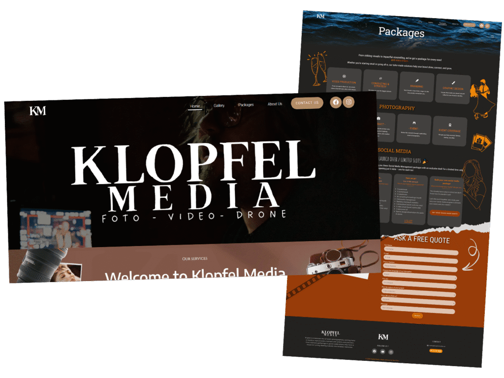 Notre création, exemple Klopfel Media