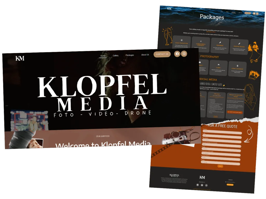 Notre création, exemple Klopfel Media